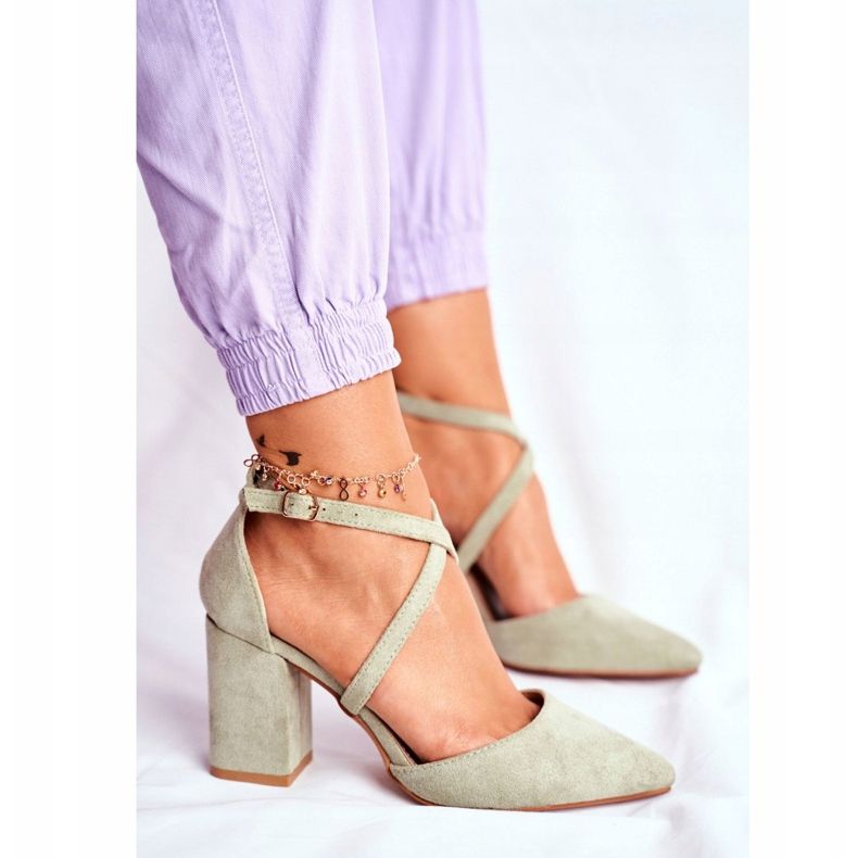 PS1 De Mujer Salón Con Tacón Con Spitz Verde Tráfico multicolor 2 PS1 De Mujer Salón Con Tacón Con Spitz Verde Tráfico multicolor 2