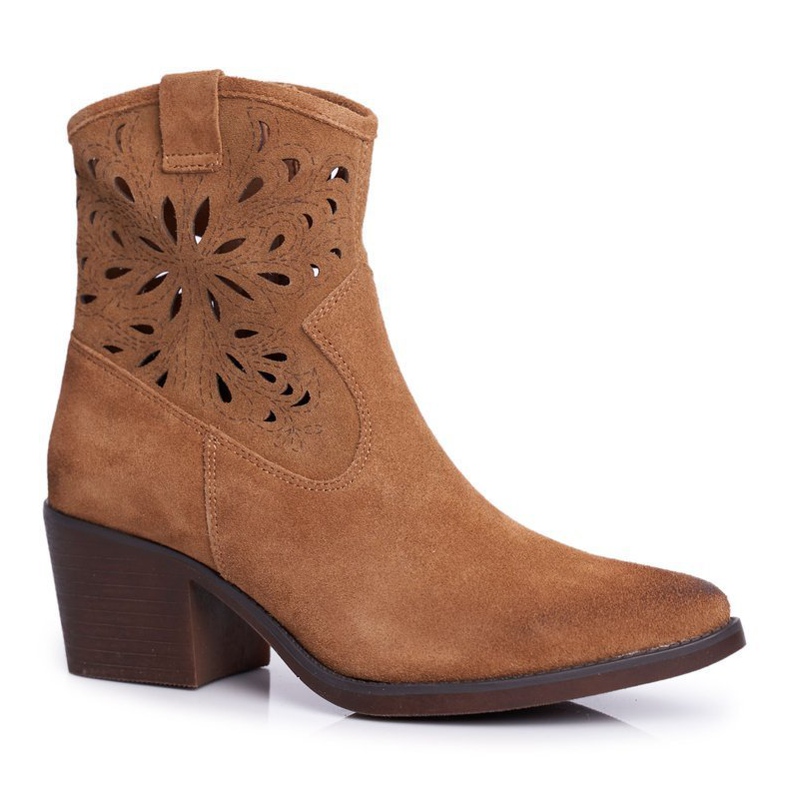 S.Barski Botas Mujer Piel Camel Barski 12622 marrón 2