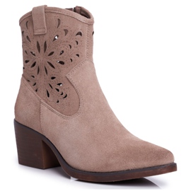 S.Barski Botas Mujer Piel Beige Barski 12622 6