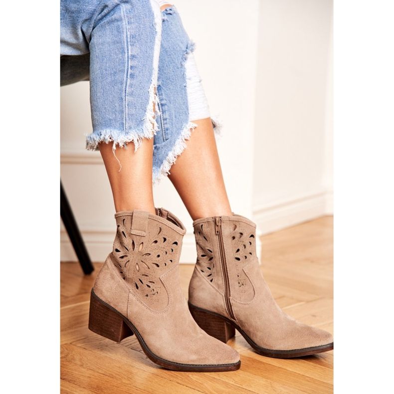 S.Barski Botas Mujer Piel Beige Barski 12622 2