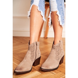 S.Barski Botas Mujer Piel Beige Barski 12622-21 2