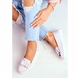 S.Barski Mocasines de Mujer en Piel Rosa Lovren rosado 2