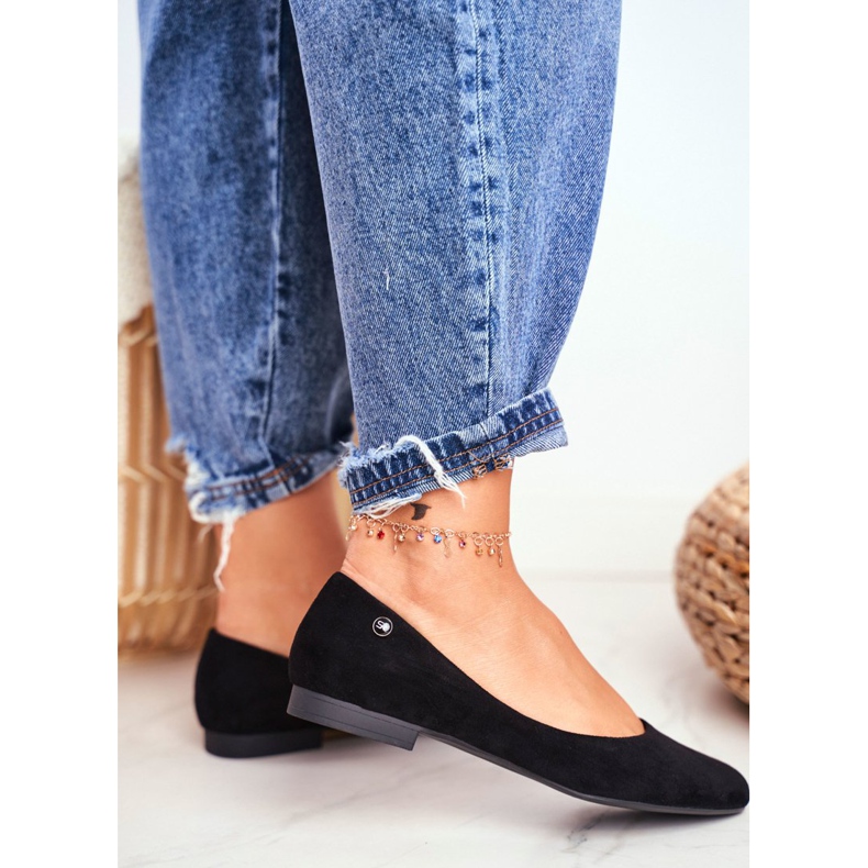 Bailarinas Mujer Suede Sergio Leone BL611 Black Nemsis negro 2