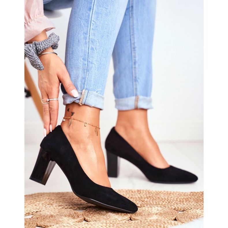 Salón Mujer Sergio Leone PB403 Suede Black Herline negro 1