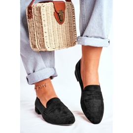 Mocasines Mujer Ante Sergio Leone MK734 Negro Nebbi 1