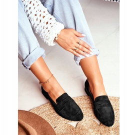 Mocasines Mujer Ante Sergio Leone MK734 Negro Nebbi 2
