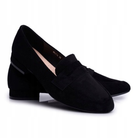 Mocasines Mujer Ante Sergio Leone MK734 Negro Nebbi 4