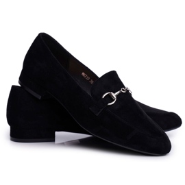 Mocasines Mujer Ante Sergio Leone MK733 Negro Febbi 5