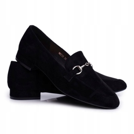 Mocasines Mujer Ante Sergio Leone MK733 Negro Febbi 4