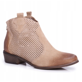 Botas de Terciopelo para Mujer Exquisite Light Beige 1166 4