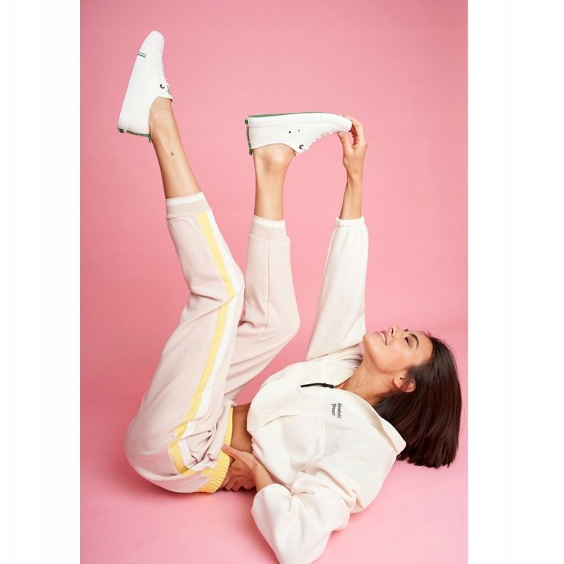 Zapatillas de mujer Big Star verde y blanco FF274088 2