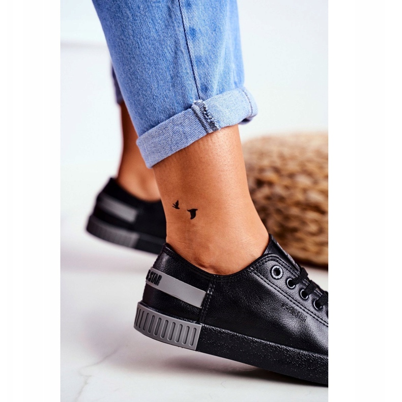 Zapatillas de mujer Big Star Black FF274177 negro gris 2