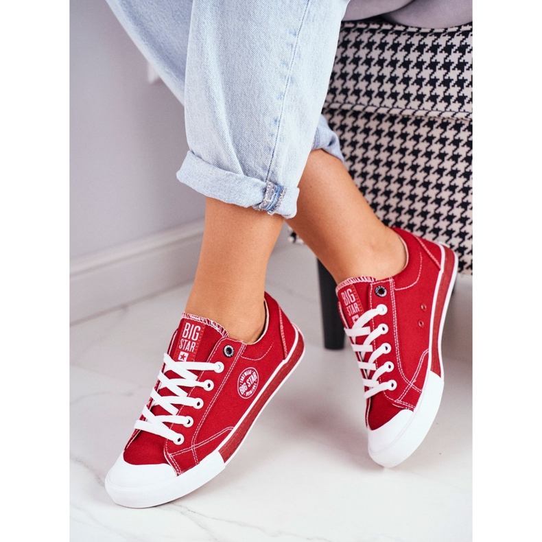 Zapatillas de mujer Big Star Red FF274226 rojo 1 Zapatillas de mujer Big Star Red FF274226 rojo 1