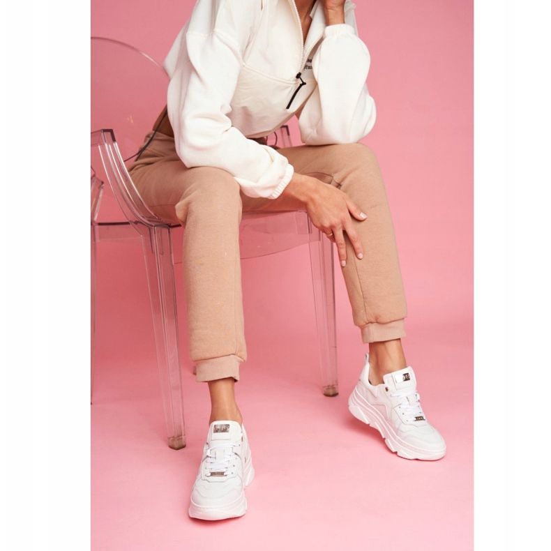 Zapatos Deportivos Mujer Piel GOE Blanco FF2N3018 2