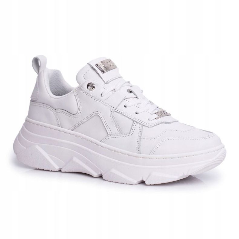 Zapatos Deportivos Mujer Piel GOE Blanco FF2N3018 1 Zapatos Deportivos Mujer Piel GOE Blanco FF2N3018 1
