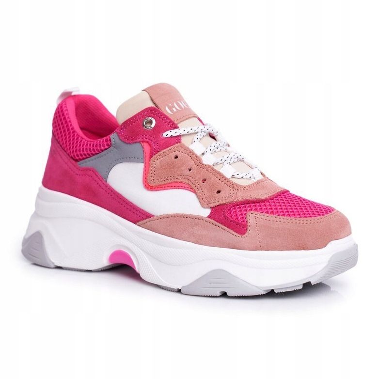 Zapatos Deportivos Mujer Piel GOE Rosa FF2N3010 blanco rosado 2