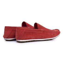 Mocasines de Hombre GOE Red Nubuck FF1N3055 rojo 2