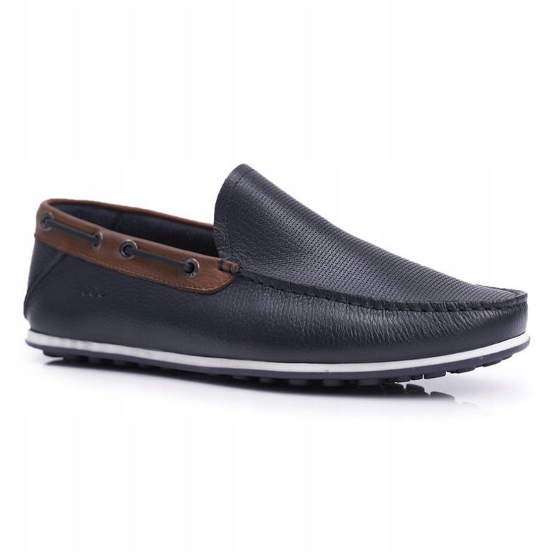 Mocasines Hombre GOE Piel Azul Marino FF1N3051 1