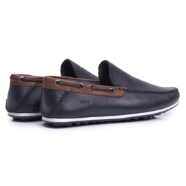 Mocasines Hombre GOE Piel Azul Marino FF1N3051 2