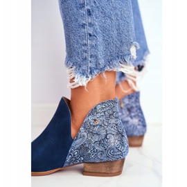 Botas Planas Mujer Maciejka Spring Leather Azul Marino 04091-47 4