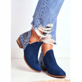Botas Planas Mujer Maciejka Spring Leather Azul Marino 04091-47 3