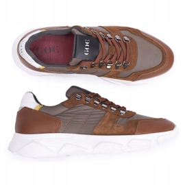 GOE Zapatos Deportivos Hombre Piel Marrón FF1N3021 7