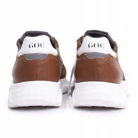 GOE Zapatos Deportivos Hombre Piel Marrón FF1N3021 3