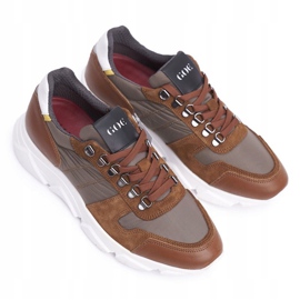 GOE Zapatos Deportivos Hombre Piel Marrón FF1N3021 6