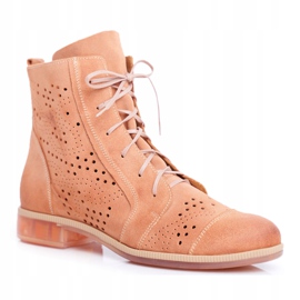 Botas Mujer Piel Maciejka Peach 04468-18 naranja 6