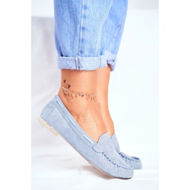 Mocasines Mujer Sergio Leone Suede Blue MK722 azul 2