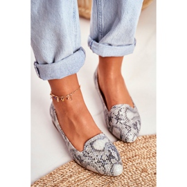 Bailarinas de Mujer Sergio Leone White Snake BL610 blanco gris 3