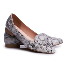 Bailarinas de Mujer Sergio Leone White Snake BL610 blanco gris 4