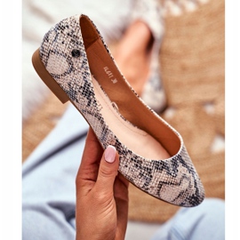 Bailarinas de Mujer Sergio Leone White Snake BL611 Nemsis blanco gris multicolor 4