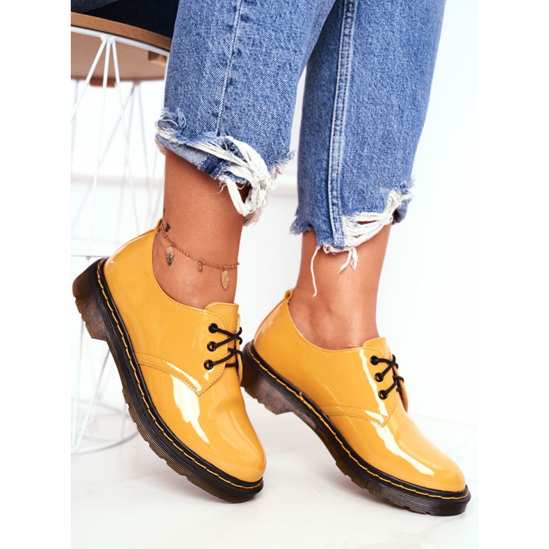 SEA Brogues de mujer lacados en amarillo ¡Mejora! 2