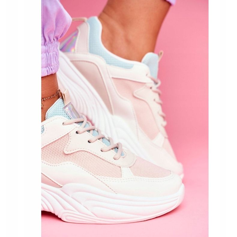 PS1 Zapatillas Deportivas Mujer Colorful Beige Pinner blanco 1