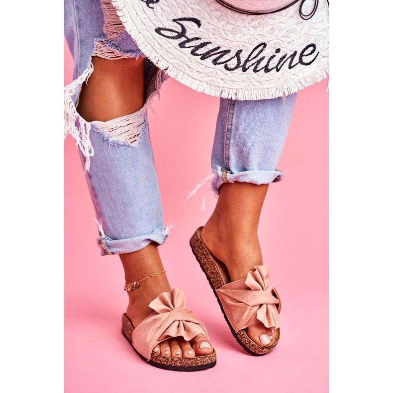 PS1 Pantuflas De Mujer En Corcho Lazos Felis Beige 1 PS1 Pantuflas De Mujer En Corcho Lazos Felis Beige 1