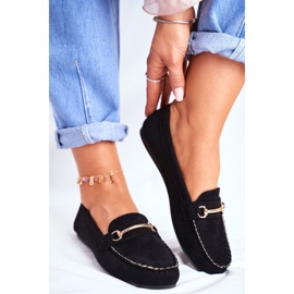 BUGO Mocasines Mujer Ante Negro Dive 1