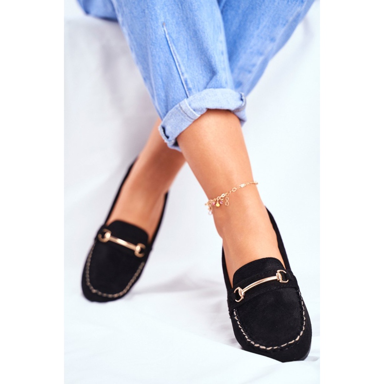 BUGO Mocasines Mujer Ante Negro Dive 2