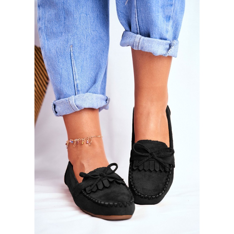 BUGO Mocasines Mujer Ante Negro Velucci 1 BUGO Mocasines Mujer Ante Negro Velucci 1