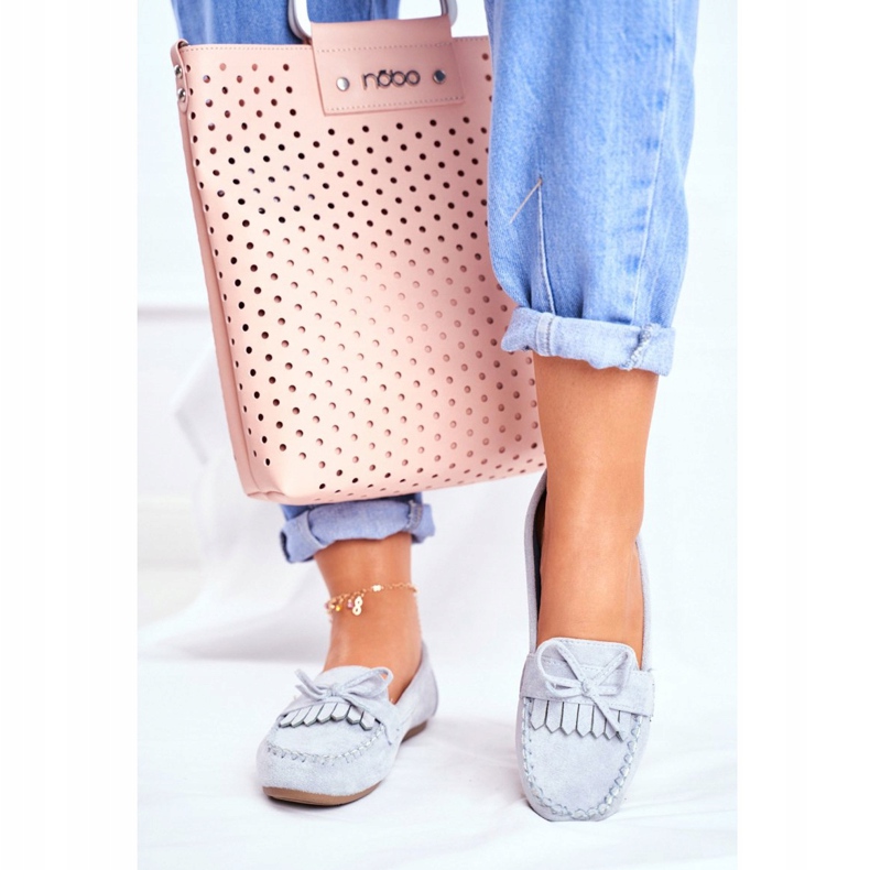 BUGO Mocasines Mujer Ante Azul Velucci 2 BUGO Mocasines Mujer Ante Azul Velucci 2