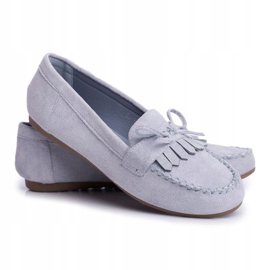 BUGO Mocasines Mujer Ante Azul Velucci 5