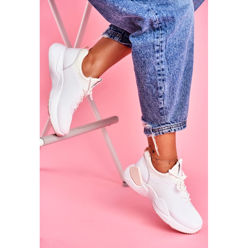 BUGO Zapatillas Deportivas Mujer Fellen Rosa y Blanco rosado 2