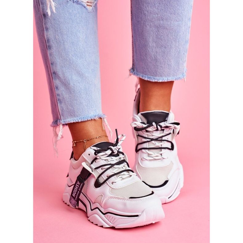 BUGO Zapatillas Deportivas Mujer Blancas Elenis blanco negro 1