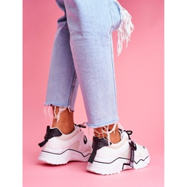 BUGO Zapatillas Deportivas Mujer Blancas Elenis blanco negro 4