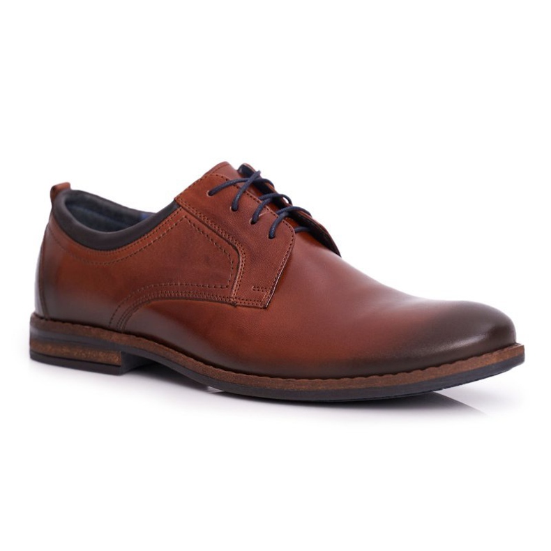 Zapatos Brogues Hombre Casual Nikopol Cuero Marrón 1726 1
