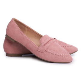 BUGO Mocasines Mujer Ante CH-1M6 Pink Laveria rosado 4