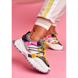 PS1 Zapatillas Deportivas Mujer Blancas LA91 Be One multicolor amarillo 4