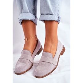 SEA Zapatos Brogues Mujer Ante Gris Cintra 3