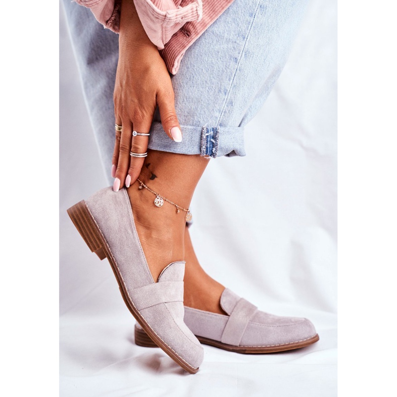 SEA Zapatos Brogues Mujer Ante Gris Cintra 1