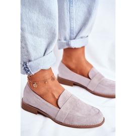 SEA Zapatos Brogues Mujer Ante Gris Cintra 4